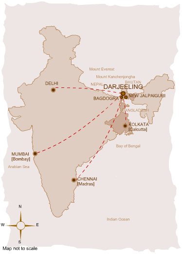 How to get to Darjeeling