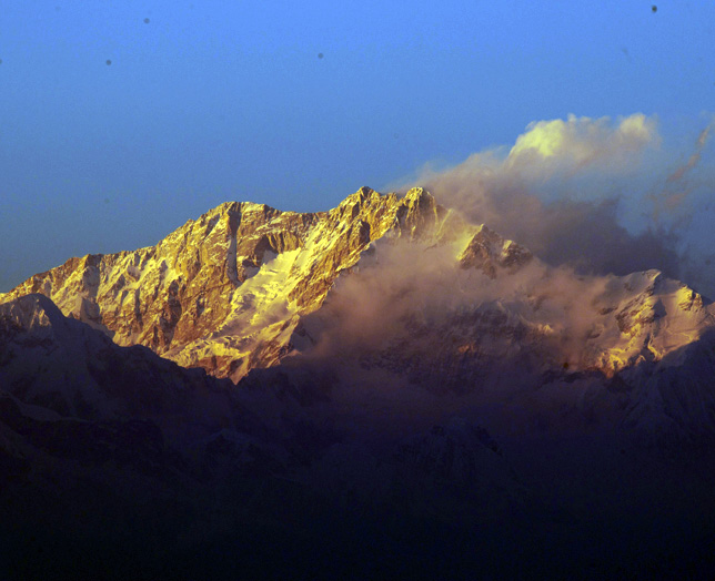 Mt. Kanchenjunga as seen from Tiger Hill